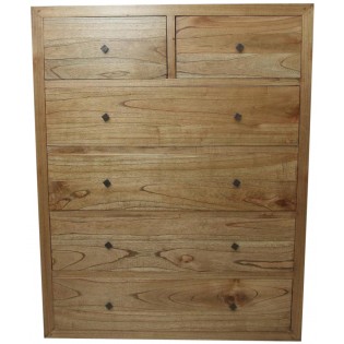 Chest of drawers in white cedar
