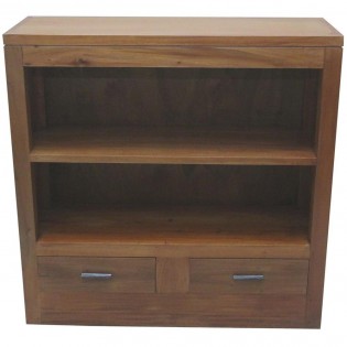 2-shelves bookcase in mahogany from Indonesia
