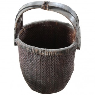 Ancient Chinese wicker basket