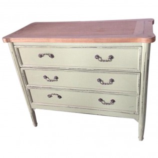 Provence Chest of drawers in shabby chic light green