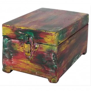 Colored Indian jewelry box