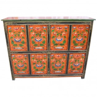 Tibetan painted cupboard