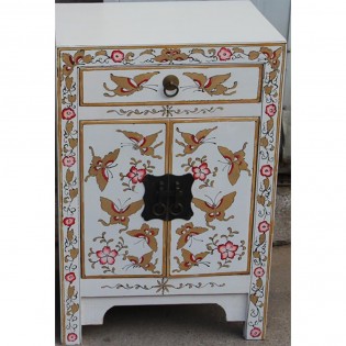 Bedside Chinese white with decorations