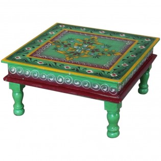 Coffee table painted multicolored Bajot