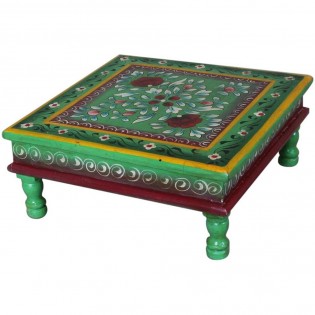 Table Bajot painted multicolored
