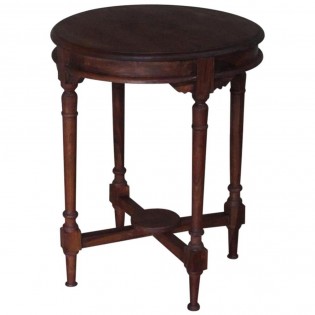 Small round table in rosewood