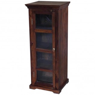 Ethnic glass cabinet rosewood