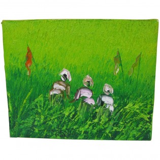Oil painting on canvas rice pickers