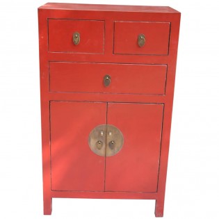 Cabinet Chinese red lacquer