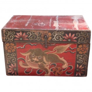 Ancient Chinese box with decorations
