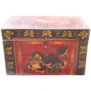 Ancient Chinese box decorated