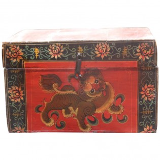 Ornate antique Chinese trunk