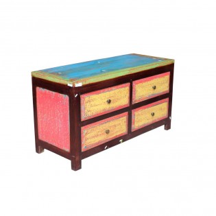 Fond Colore Bois Recycle Commode