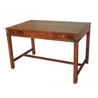 Table en bois avec tiroirs