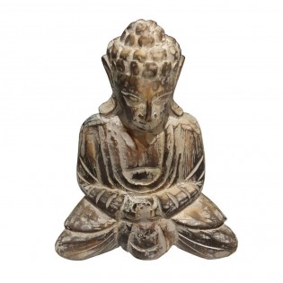 Statue de bouddha en bois