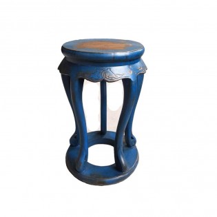 Petite table chinoise de couleur bleu clair