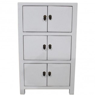 Armoire chinoise a portes blanches