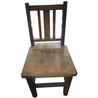 antique petite chaise en orme chinoise