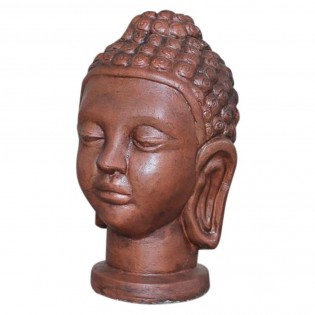 Statue tete de Bouddha effect decape