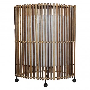 Lampe de table ethnique en bambou