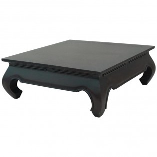 Table basse en bois sombre