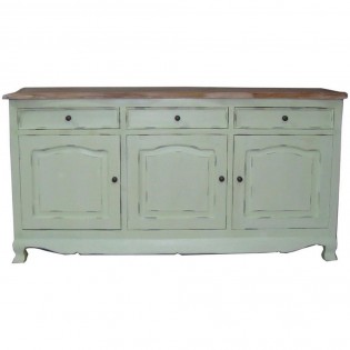 Buffet provencale sarcelle shabby