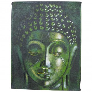 peinture ethnique sur toile avec Bouddha