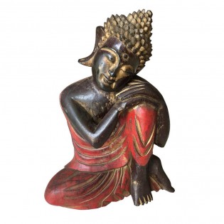 Statua Buddha colore rosso
