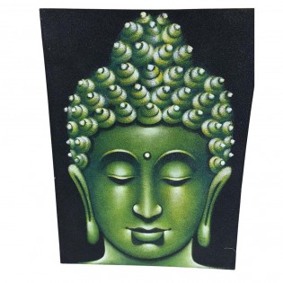 Quadro Buddha colore verde