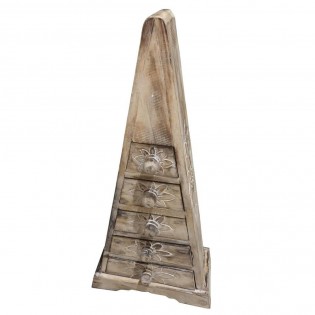 Portagioie personalizzato da uomo realizzato in legno di recupero con  vassoi estraibili , svuotatasche con iniziali fatto a mano in Italia -   Italia