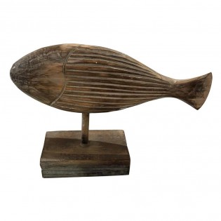 Pesce decorativo in legno