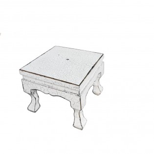 Tavolinetto basso cinese colore bianco