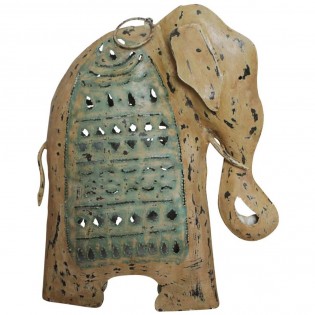 Elefante di arredo indiano in ferro