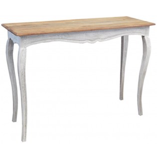 Consolle bianca decapato stile shabby chic