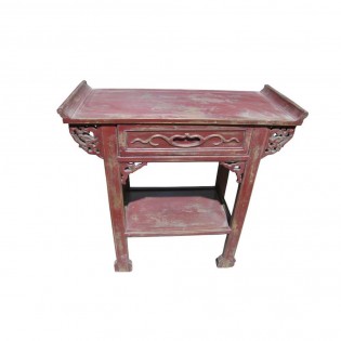 mueble lacado chino con incrustaciones