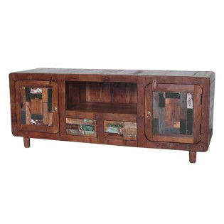 Mueble TV en madera reciclada
