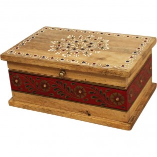 caja de madera india
