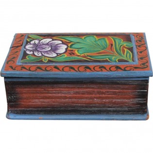 Cajas de madera indias colores mezclados