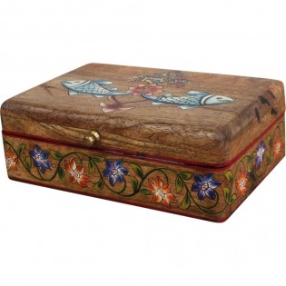 caja de madera india
